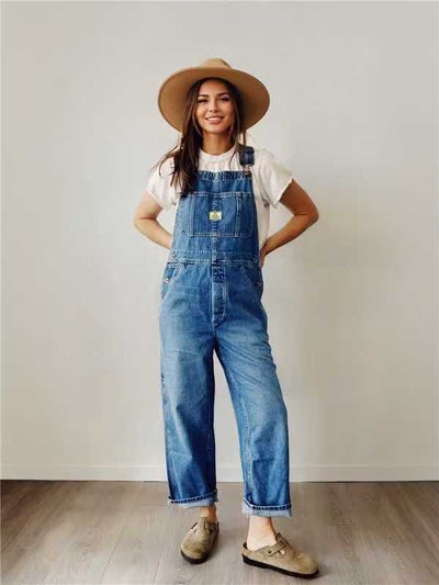 Women's Denim Bib Overalls