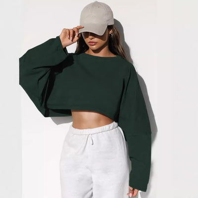 Aliana | Chic Cropped Sweatshirt