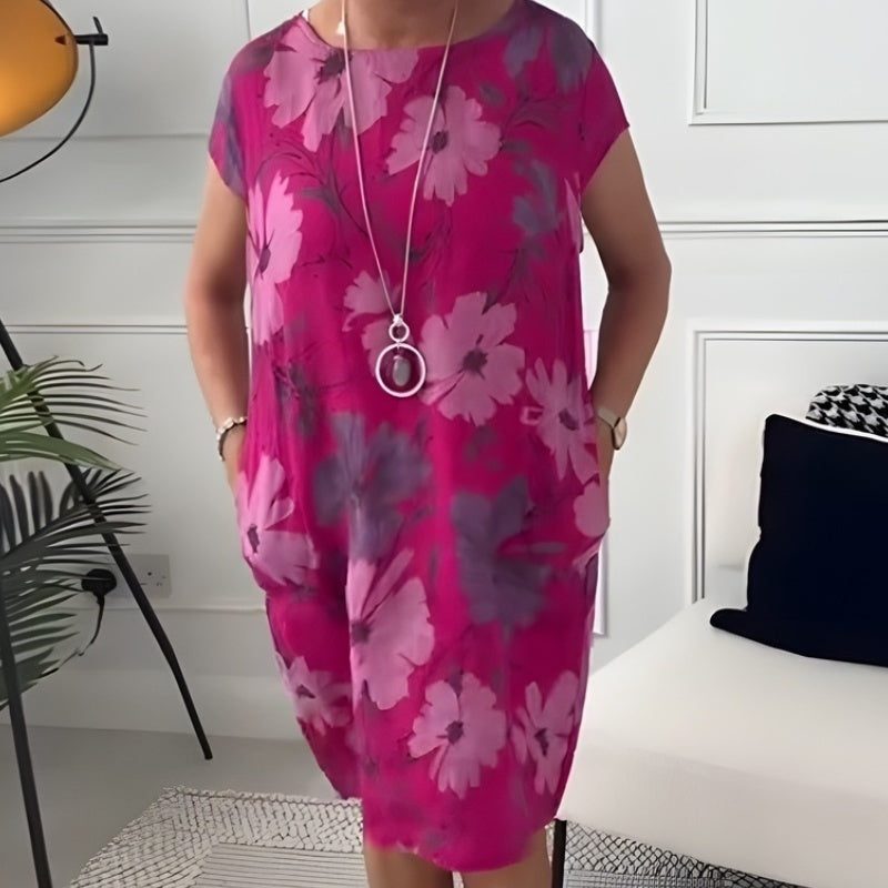 Tamara | Comfortable Dress with Butterfly Print