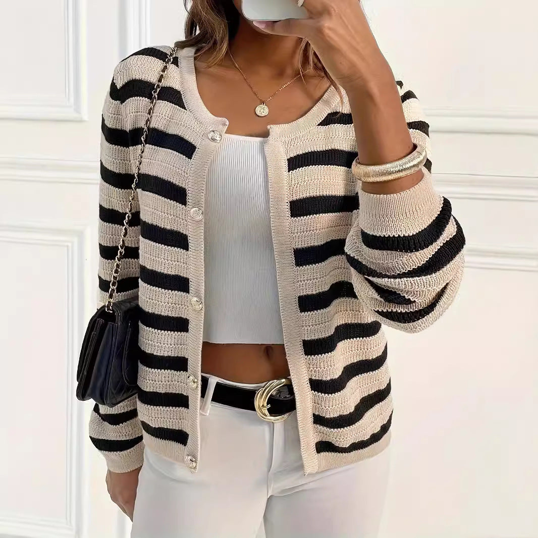 Eileen | Versatile Striped Cardigan
