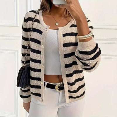 Eileen | Versatile Striped Cardigan