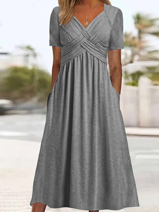 Jamaica | Elegant Midi Coverage Belly Dress