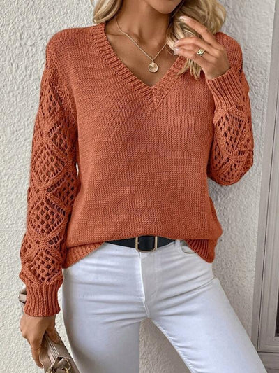 Catherine | Stylish V-Neck Sweater