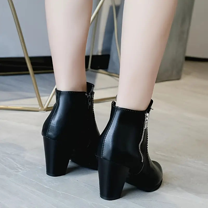 AMARISA™ SOFT SOLE CHUNKY HEELED ANKLE BOOTS
