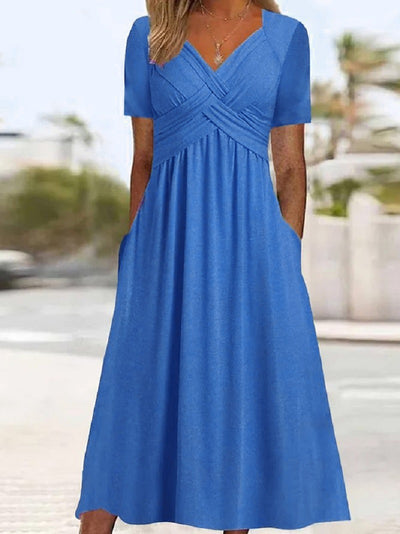 Jamaica | Elegant Midi Coverage Belly Dress