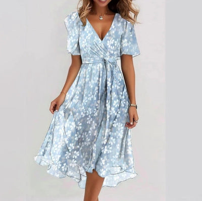 Priscilla | Elegant Summer Dress With Short Sleeves