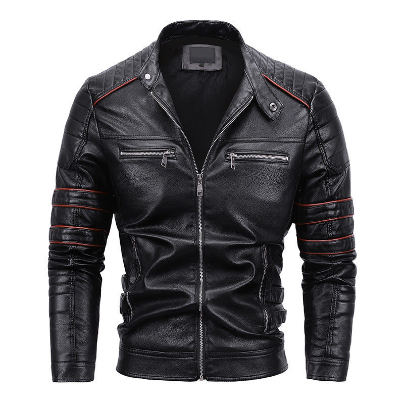 Motorrad Herren Samtjacke Leder