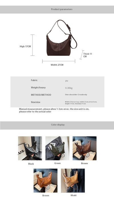 Simple  Single Shoulder Crossbody Fashion Underarm Bag