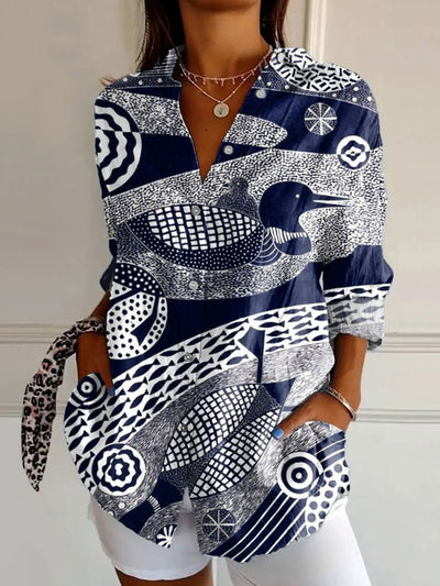 Amara | Casual Floral Breeze Button Shirt