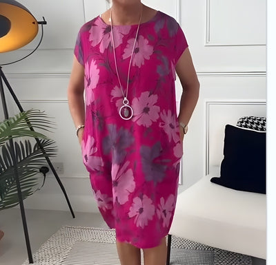 Tamara | Comfortable Dress with Butterfly Print