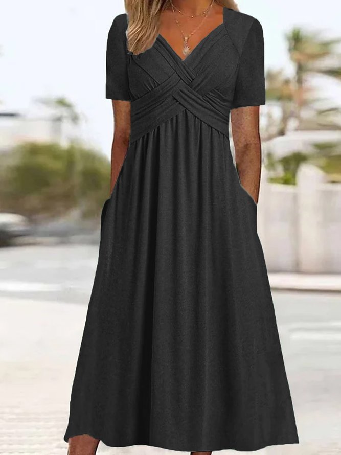 Jamaica | Elegant Midi Coverage Belly Dress