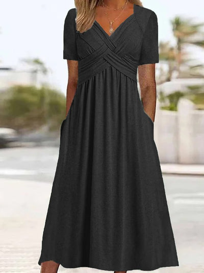 Jamaica | Elegant Midi Coverage Belly Dress