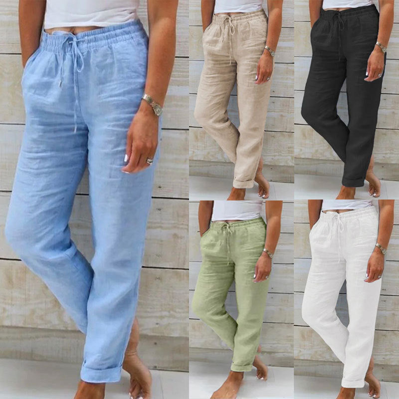 Anastasia | Comfortable Waist Elastic Pants