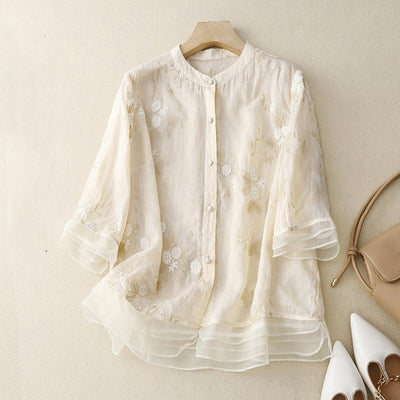 Eloise | Vintage Embroidered Blouse