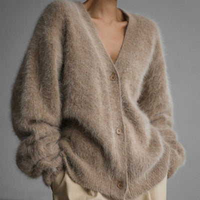 Fionie | Plush Buttoned Cardigan