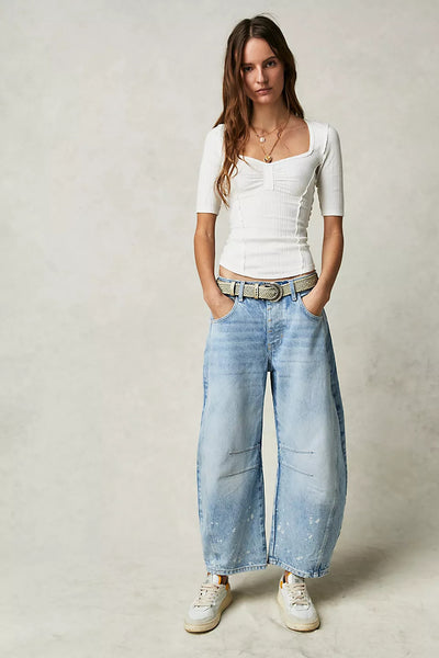 Luana | Classic Wide Leg Fashion Jeans