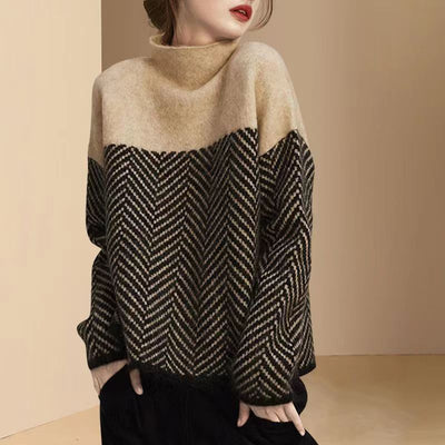 Zaria | Luxe Chevron Sweater