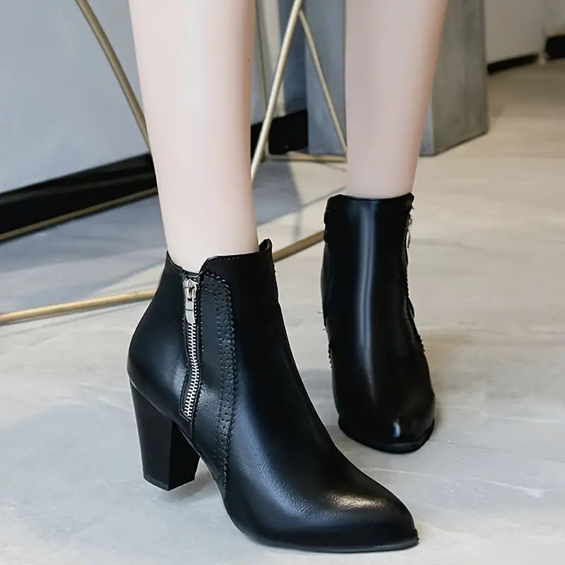 AMARISA™ SOFT SOLE CHUNKY HEELED ANKLE BOOTS