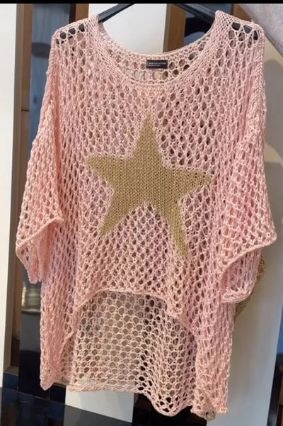 Jiah | Fashion Starry Knit Top
