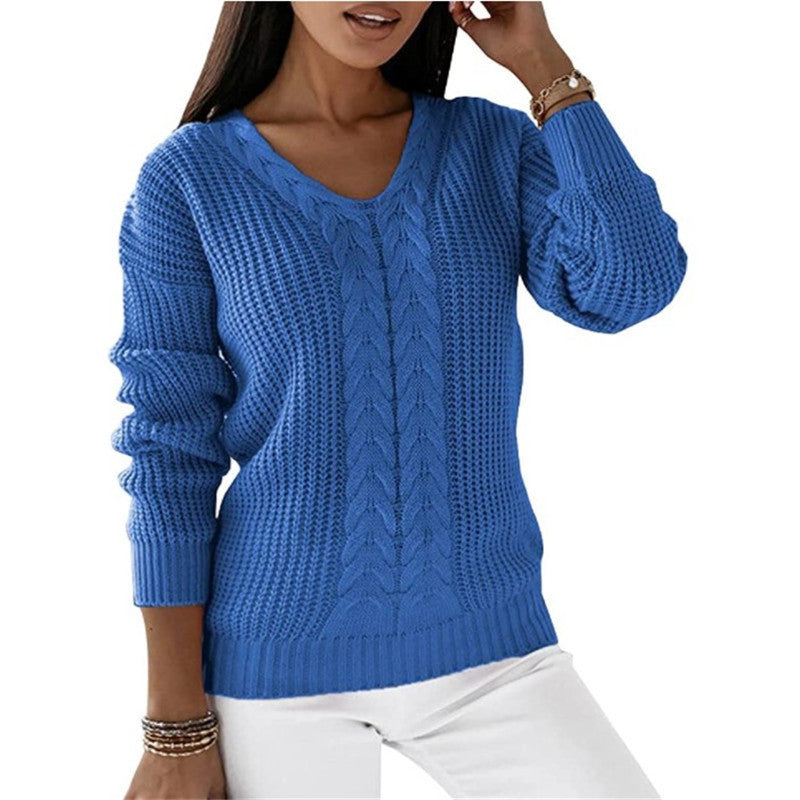 Solaine | Classic V-Neck Sweater