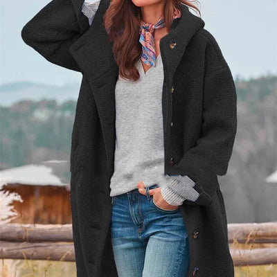 Emmy - Plain Color Fashion Coat