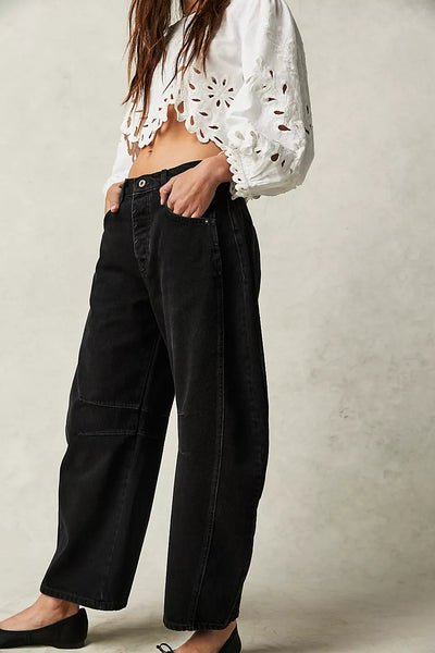 Luana | Classic Wide Leg Fashion Jeans