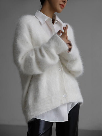 Fionie | Plush Buttoned Cardigan