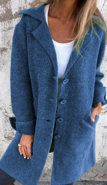 Selene - Gardigan Lapel long autumn coat