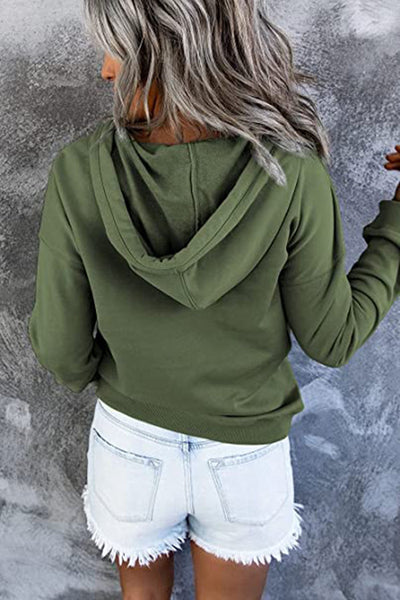 Olivia | Long-sleeved Hooded Sweatshirt With Pockets