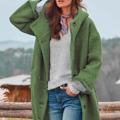 Emmy - Plain Color Fashion Coat