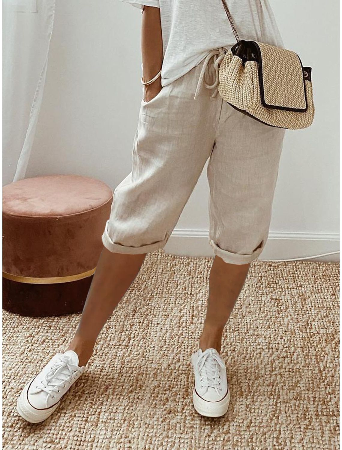 Selene - Cotton Pocket Summer Shorts