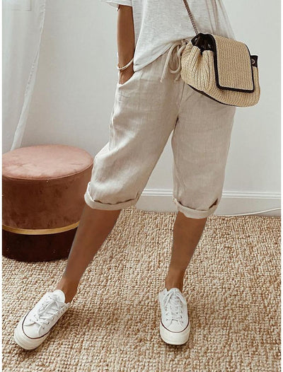 Selene - Cotton Pocket Summer Shorts
