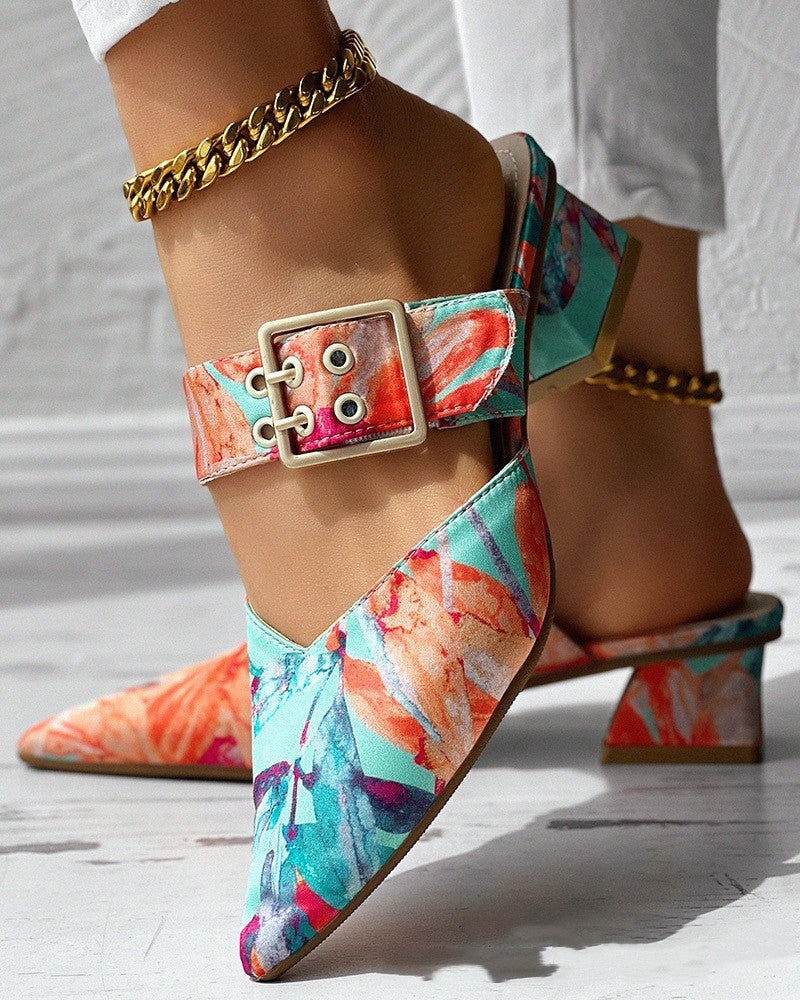 Lena | Colorful Sandals Heels