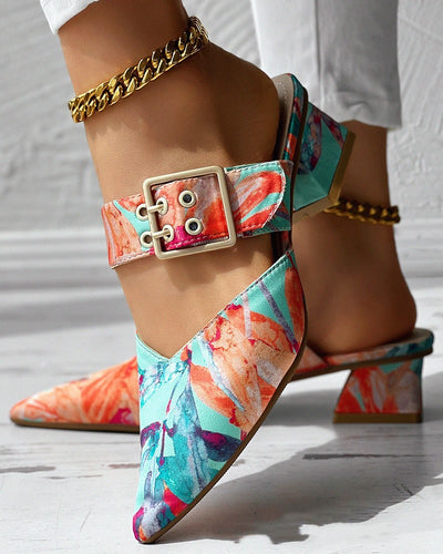Lena | Colorful Sandals Heels