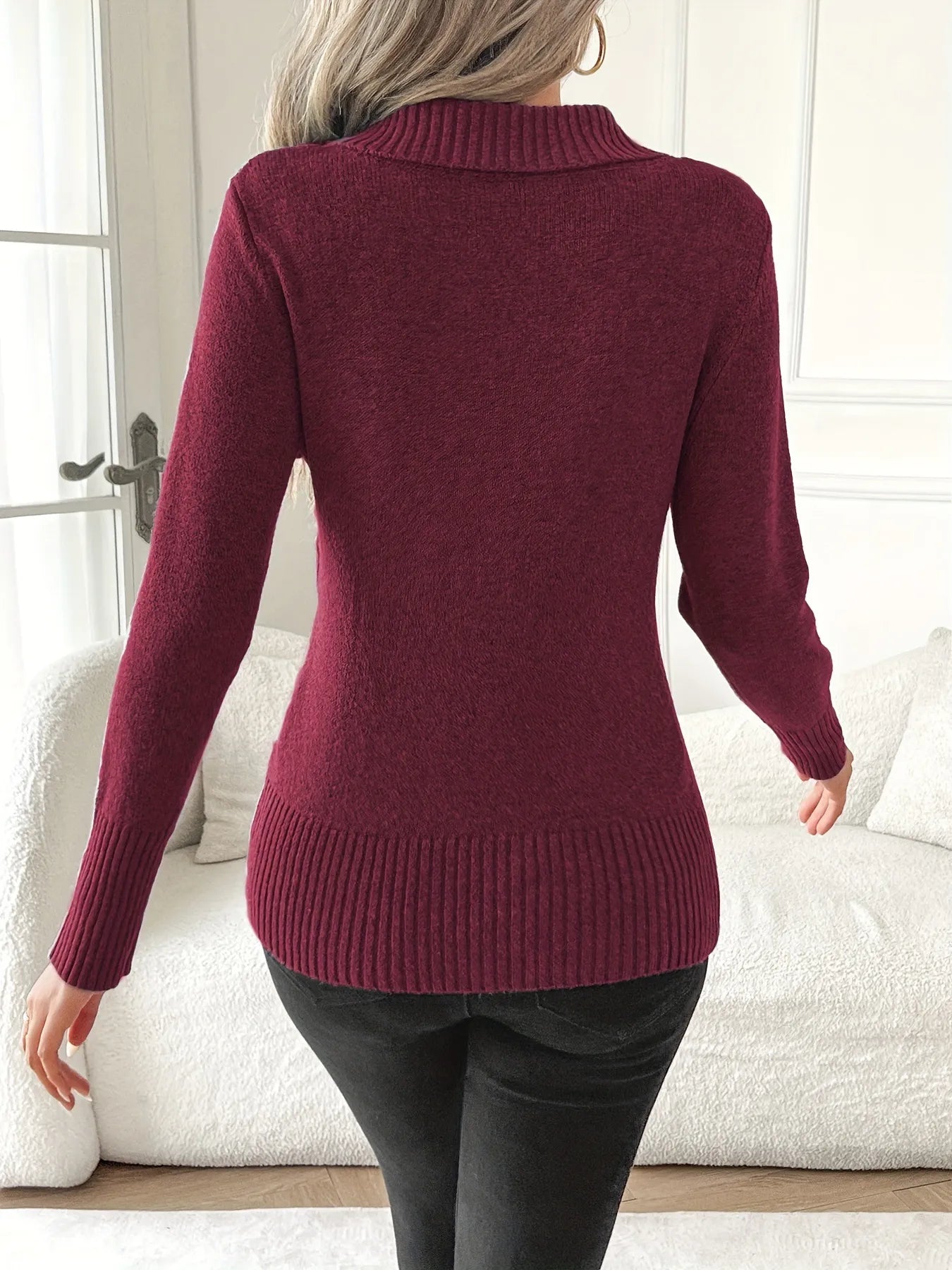 Shellie - Elegant Jumper with Buttons
