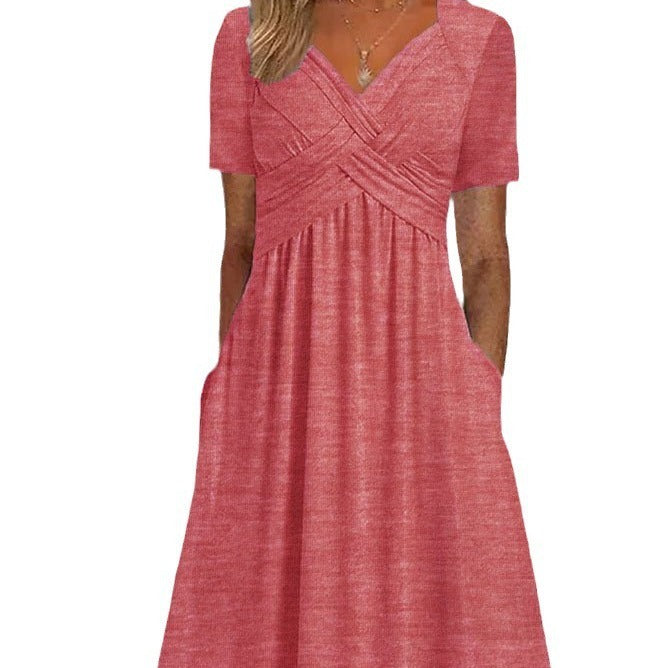 Jamaica | Elegant Midi Coverage Belly Dress