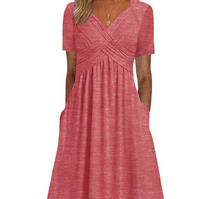 Jamaica | Elegant Midi Coverage Belly Dress