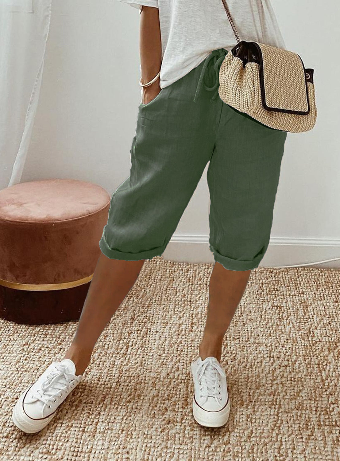 Selene - Cotton Pocket Summer Shorts
