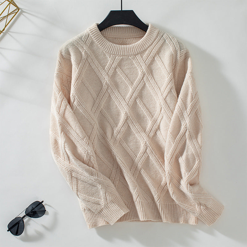 Sophia - Solid Colour Casual Sweater