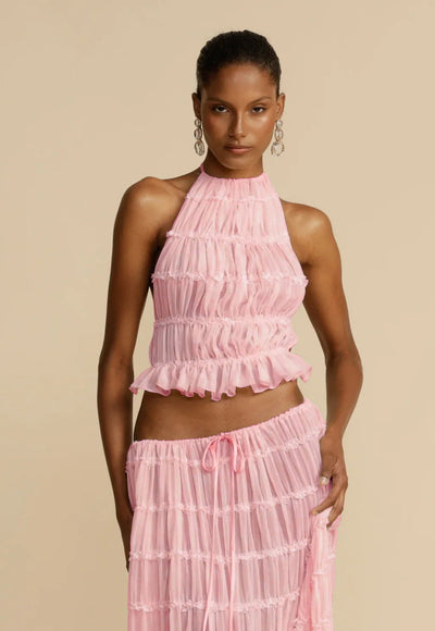 Sexy Halter Top and Skirt Set