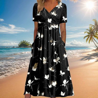 Jamaica | Elegant Midi Coverage Belly Dress