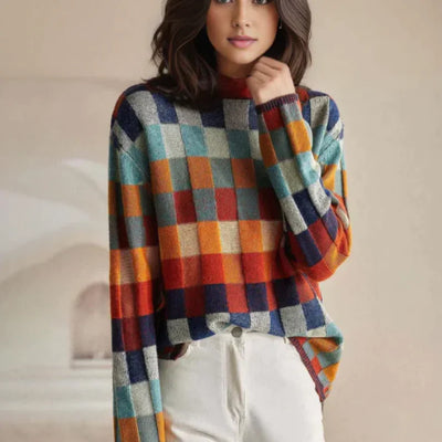 Caryn | Cozy Geometric Sweater